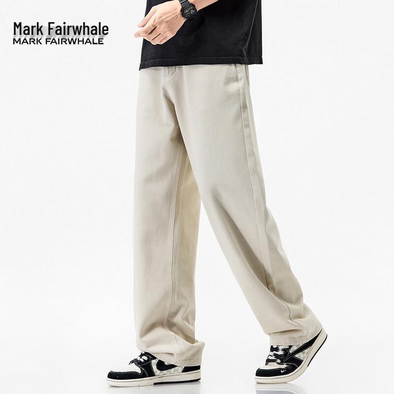 Mark Fairwhale Men's Loose Straight-Leg Cotton Jeans