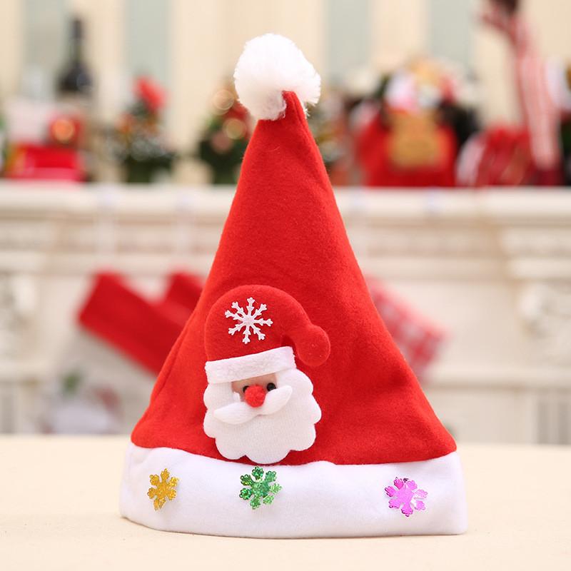 Kids Charming Christmas Hat Featuring Cute Cartoon Decorations Ideal For Parties Holiday