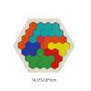 Educational Puzzles Blocks, Logical Game ,Colorful Wood Brain Teasers Toy, for Creativity