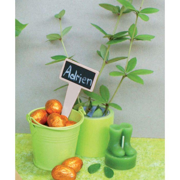 Porte-étiquettes ardoise à piquer 4,5x2,5x11 cm 6 pièces