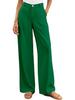 European-American High-Waisted Wide-Leg Women's Suit Pants - Simple Drapey Style for Spring/Summer Business Casual