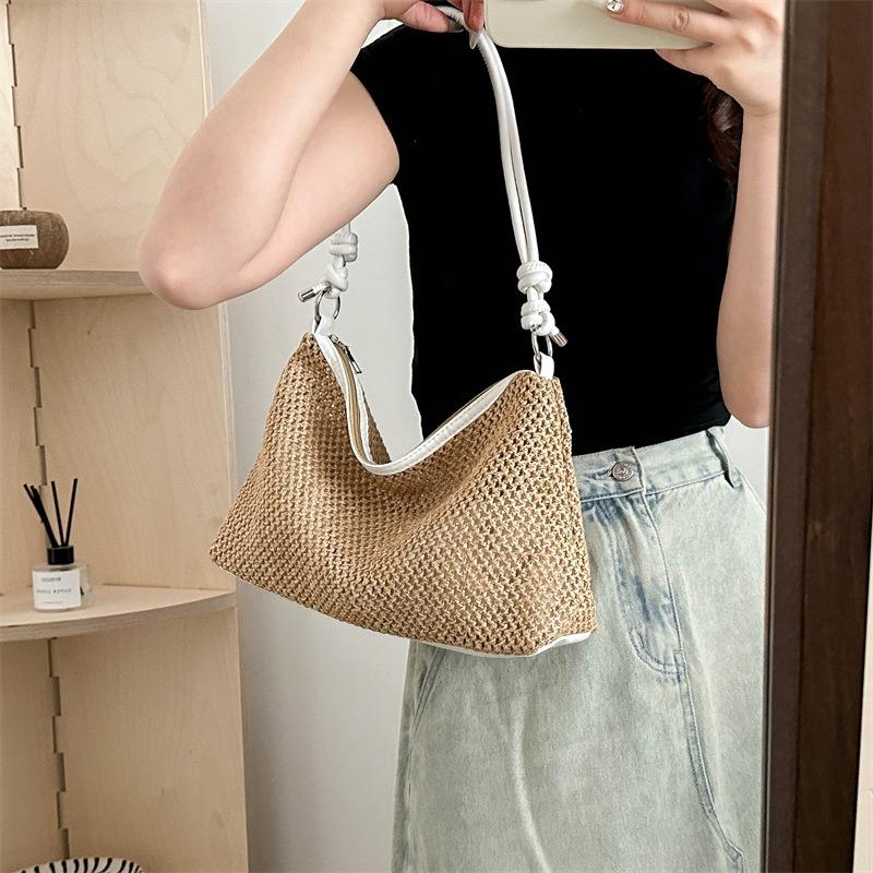 Women's new trendy fashion retro simple tote bag casual aesthetic personality large capacity shoulder bag women