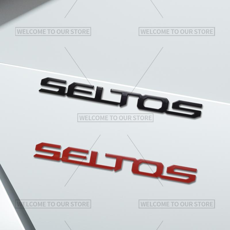 3D Car Styling For Kia Seltos Letter Emblem Turbo GDI Sport+ GT Line Badge Metal Stickers Rear Trunk Decals Auto Accessories ZY4