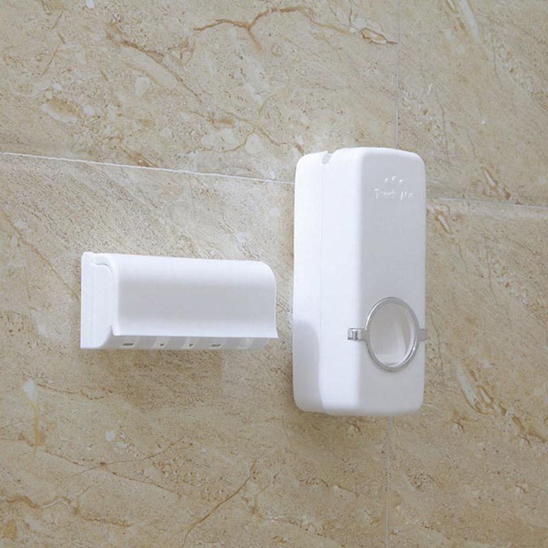 

Bathroom Accessories Toothbrush Holder Automatic Toothpaste Holder Wall Mounted Toothbrush Holder Bathroom Kit Light Grey