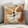 New Super Soft Pillowcase 2D Pattern Cute Animals Cushion Cover Simulated Embroidery 45x45 Sofa Pillow Cover Home Decor