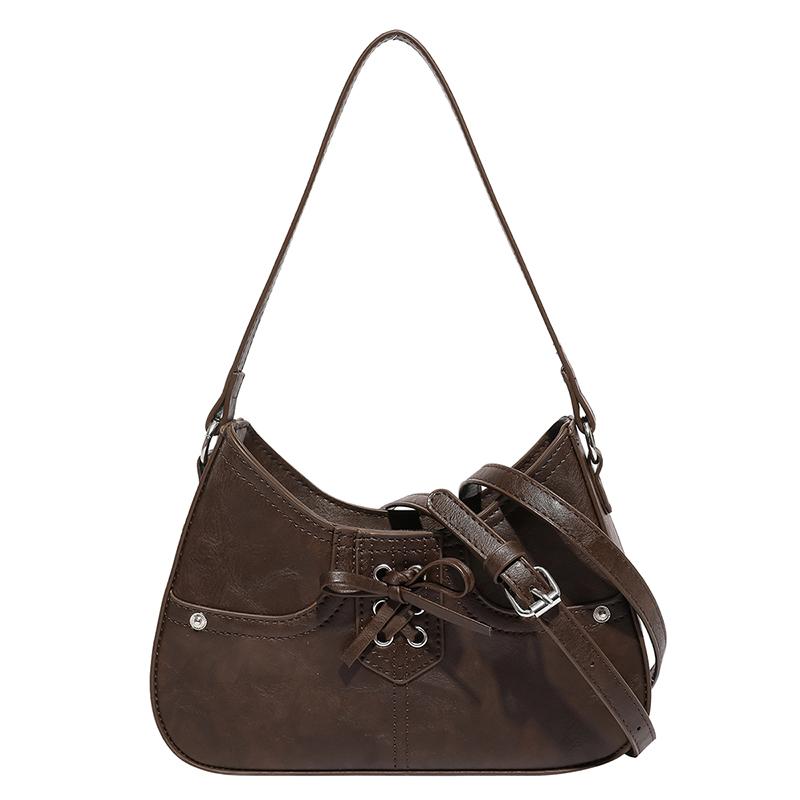 

2025 Autumn Fashion New Solid PU Square Shoulder Bags Hot Trendy Super Cool Unique Design Popularity Crossbody Bags for Women кавовий