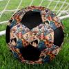 1pc One Piece Football Soccer Ball Size 5 Indoor Soccer Ball Fashion Colorful  Backyard Game -Great For Sports Fans Gift HE72