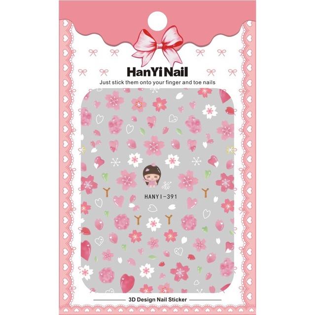 Cherry Blossom Flowers Thin Nail Stickers Decals Nail Design Nail Art Decoration