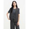 JUZUI Women's Office Commuter V-neck Merino Wool Vest