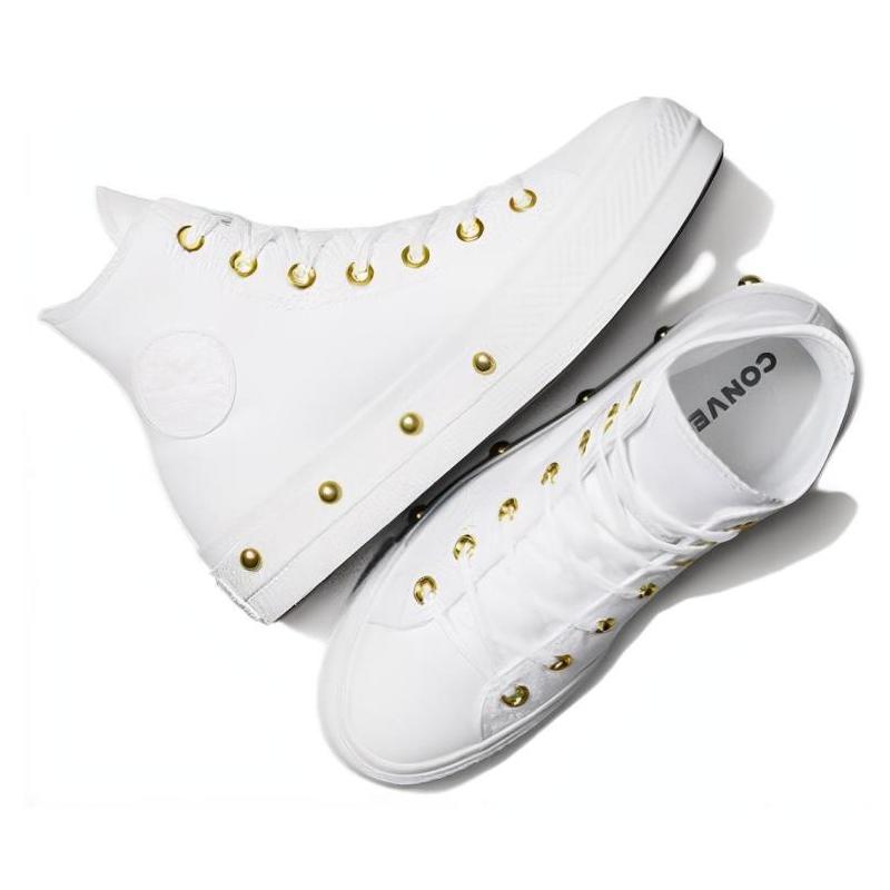 Converse Chuck Taylor All Star Comfort Temperament Versatile Abrasion Absorbing High Top Espadrilles Women's White
