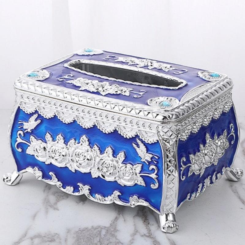 Napkin Extraction Paper Box European Style Plastic Kitchen Napkin Dispenser Storage Box Organizer Desktop Home Decorative