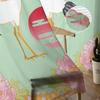 Crane Flower Sun Tulle Curtains for Living Room Bedroom Sheer Curtain for Balcony Hall Fashion Printed Home Drapes