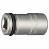 TONE Impact long socket HP4NV-19L Drive angle 12.7mm (1/2") Width across flats 19mm