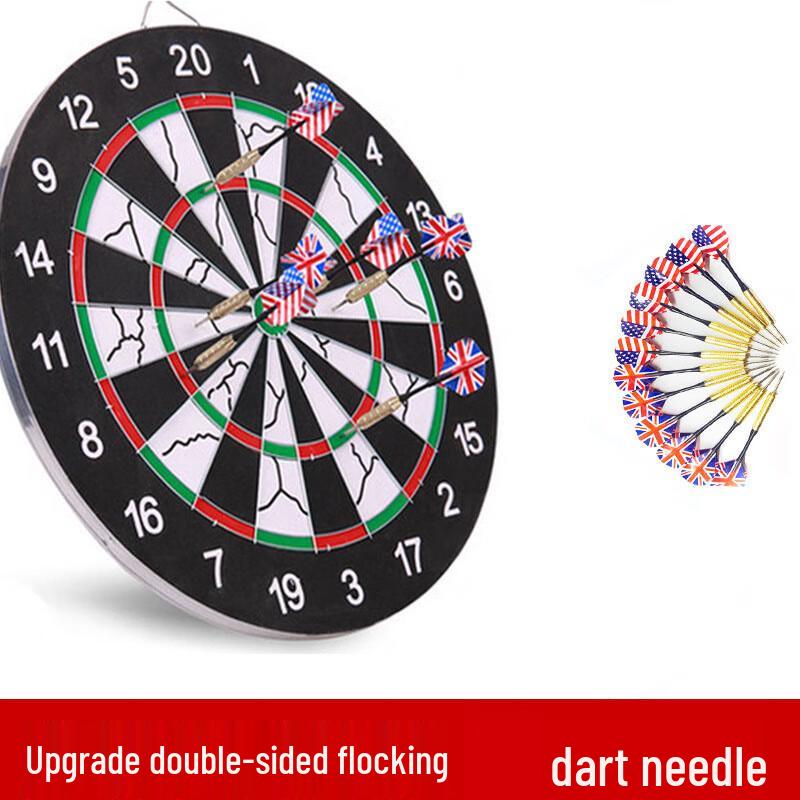 18-inch Double-Sided Flocked Dartboard Set