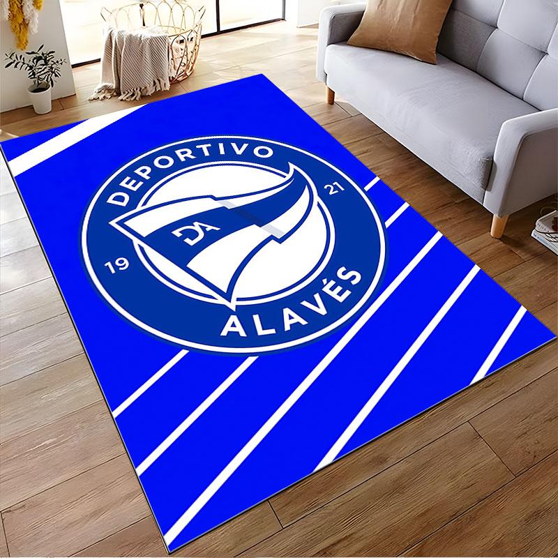 Deportivo Alavés Logo Carpet suitable as a non-slip mat for the living room or bedroom sofa