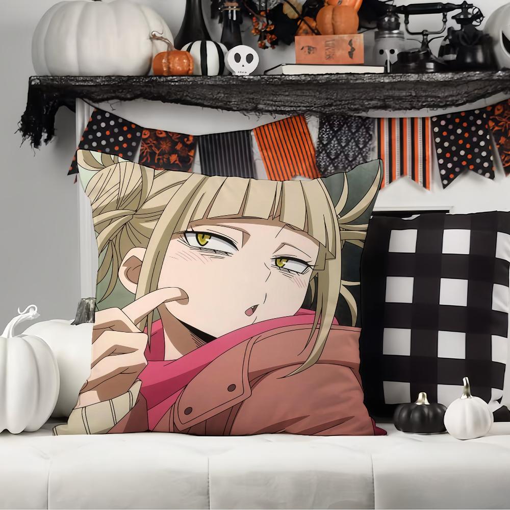 M-My H-Hero A-Academia H-Himiko T-Tog  Pillow Case Office Cushions Suitable For Sofa Car Bedroom Decorative Cushion Cover