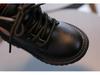 2025 Autumn/Winter British Style Kids' Soft Leather Non-Slip Ankle Boots with Lace-Up and Zipper