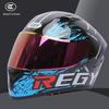 Hot-Selling DOT Certified Dual Visor Motorcycle Helmet with Color Mirror