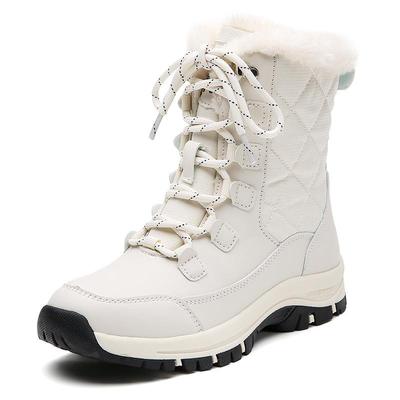 Women's 2024 High-Top Non-Slip Winter Snow Boots with Thick Sole and Plush Lining