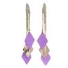 Fashionable Drop Earrings Tassel Long-lasting Contrast Colors