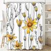 Vibrant Floral Shower Curtain Waterproof Bathroom Decor For Modern Home Available In Various Sizes!