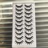 10 Pairs Thick Style Big Demon Barbie Cosplay False Eyelashes with Durable Stem