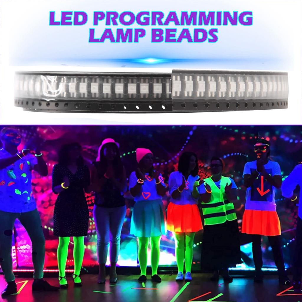 Hcskoss 200pcs 6812 MINI-E RGB (Similar to WS2812B) 6812 3228 SMD Pixel LED Chips Individually Addressable Full Color DC 5V