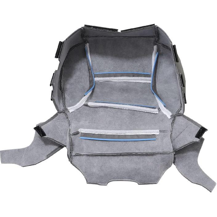 SecosAutoparts Driver or Passenger Side Bottom Leather Seat Cover Dark Ash Gray Compatible with Chevy Silverado 1500 2500HD 3500HD LT LS LTZ Z71