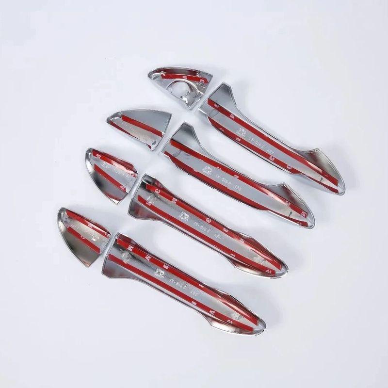 For Hyundai I10 Grand I10 X 2014 I20 Coupe Active MK2 2015 2016-2018   Door Handle Cover Trim ABS Chrome Car Accessories