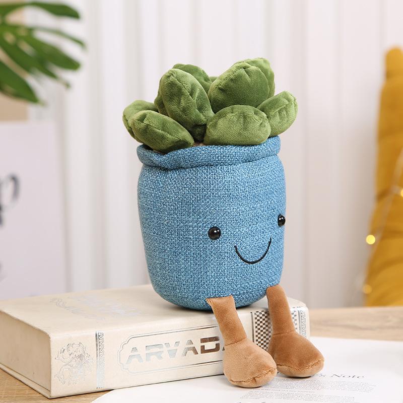 Potted Plant Doll Plush Toy Succulent Plant Doll Grab Machine Doll Rag Doll Home Simulation Cactus Ornament