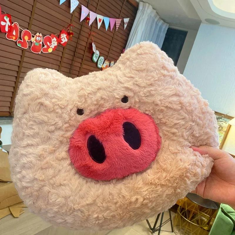 Hot Cartoon Pig Napping Pillow Cute Loop Lifelike Animal Kawaii Soft Piggy Stuffed Doll Cushion Birthday Gift Toy Decoration Kid