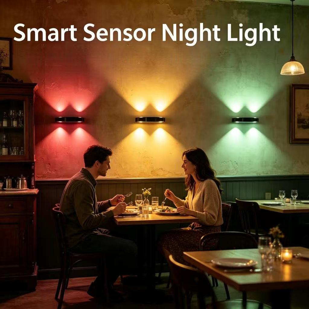 Rechargeable Induction Wall Lamp with Motion Sensor - Nightlight, Magnetic, Corridor Ambiance, High-End Feel