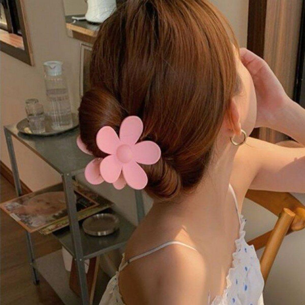 

Mno matte royal flower updo hair clip pink