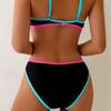 Solid Color Women's Split Swimsuit Candy Color Bikini Bikini Suspender Swimsuit Sports Model