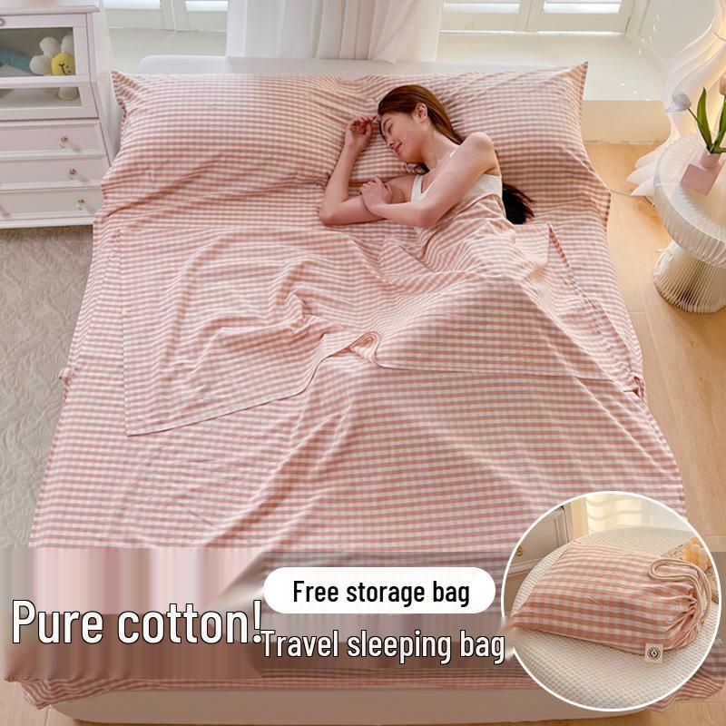 All-Cotton Anti-Dirt Portable Travel Sleeping Bag & Duvet Cover