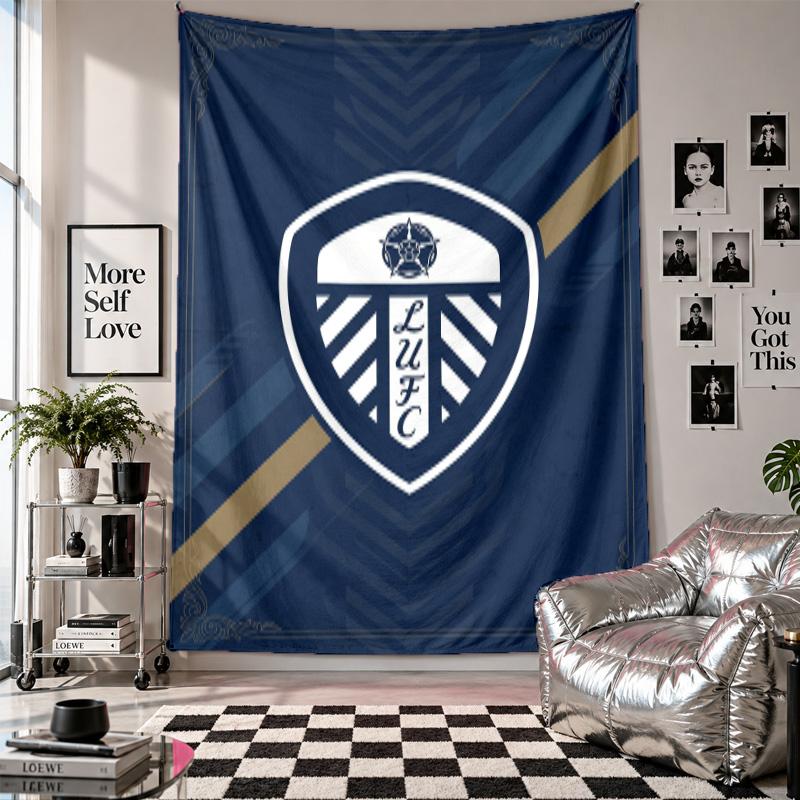 Tapeçaria de Parede do Leeds United Decoração de Casa Pano para Pendurar na Parede para Quarto Sala de Estar Fundo