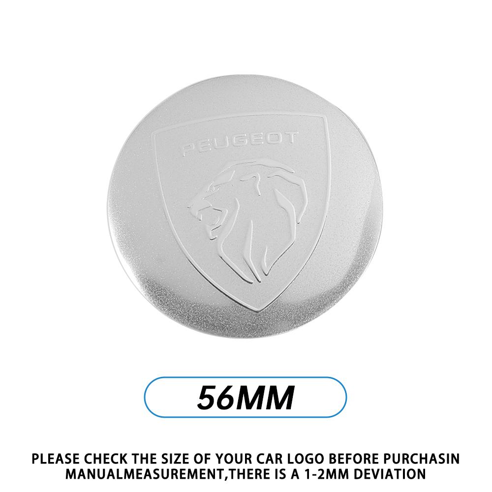 

4PCS 56/60/65MM Car Wheel Center Caps Sticker Auto Hub Cover Decal For Peugeot 208 308 206 3008 207 508 Rifter 5008 4008 407 307