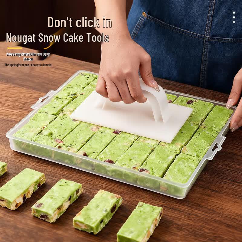Deouxingguang Nougat & Snowflake Crisp Tray Set with Flattening Tool