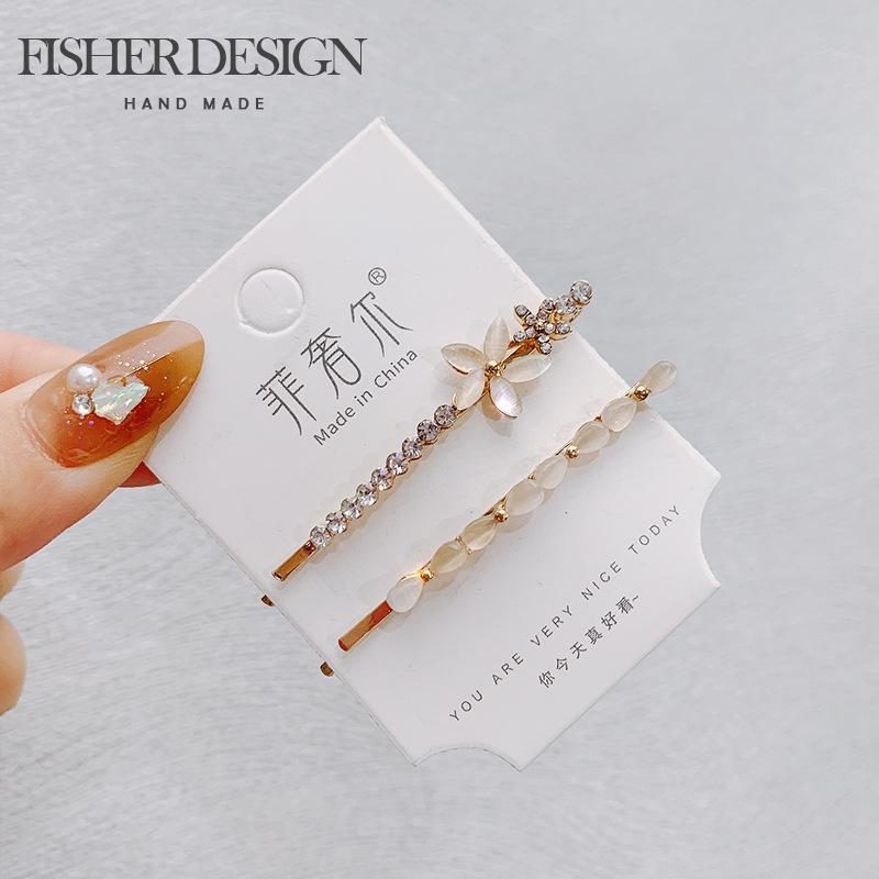 Korean Fashion Flower Opal Pearl Hairpins Gifts Women Girls Hair Clips Pins Barrettes Accessories Hairclip Hairgrips Headdress