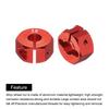 uxcell Wheel Hex Hub Drive Adapter, Red, with Screws and Pins, Aluminum Alloy, 12mm x 7mm Thick, for RC Car Upgrade Replacement Parts, 4 Pieces