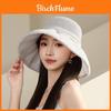 Summer Wide Brim Sun Hat For Women With Breathable Polyester Material And Adjustable Fit