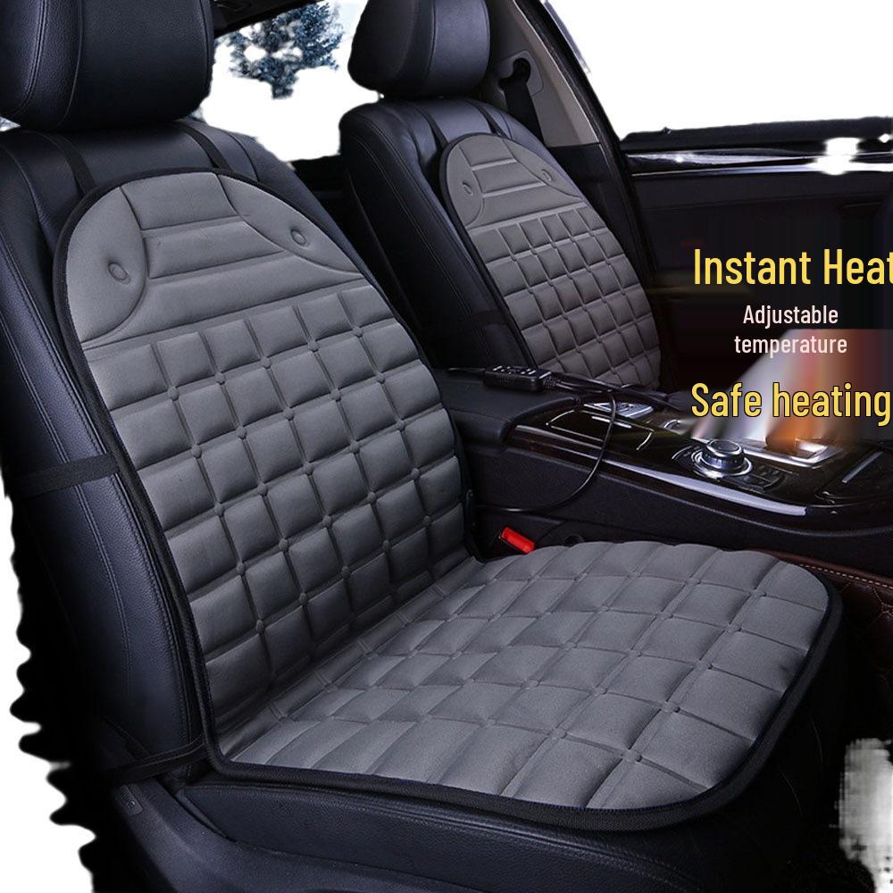 Car Heated Seat Cushion - 12V Electric Warm Cover for Home, Office, or Vehicle