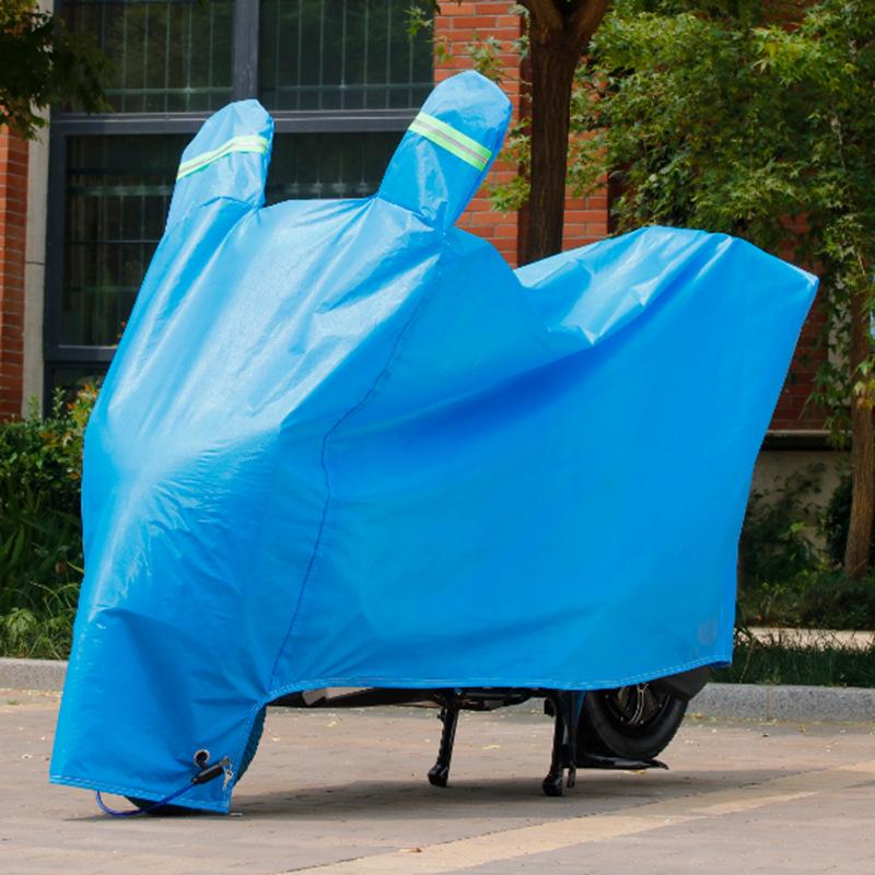Universal Weatherproof Electric Car and Motorcycle Cover - Rain & Sun Protection, Thickened Dustproof Design
