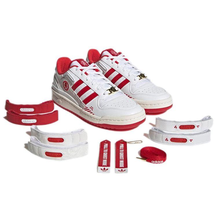 Quiccs x adidas Forum Low TEQ63 Unisex Sneakers White Cloud-White Scarlet GW3493