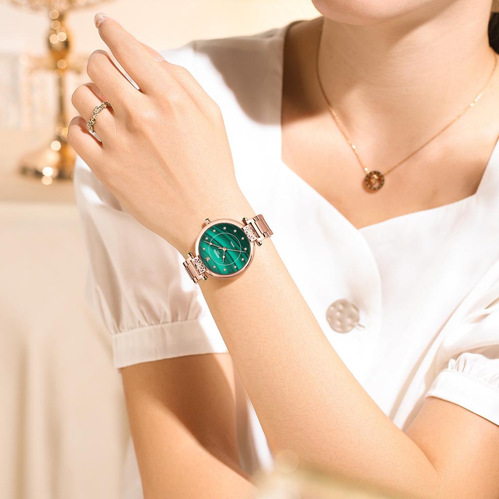 The Watch Is Simple, Light Luxury, Small Green Watch, Fashionable, Exquisite, High-End And High-Value Women'S Watch