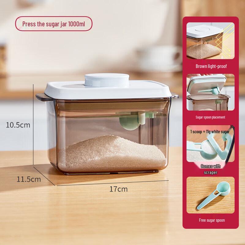 Qiwei Airtight Glass Kitchen Storage Jar