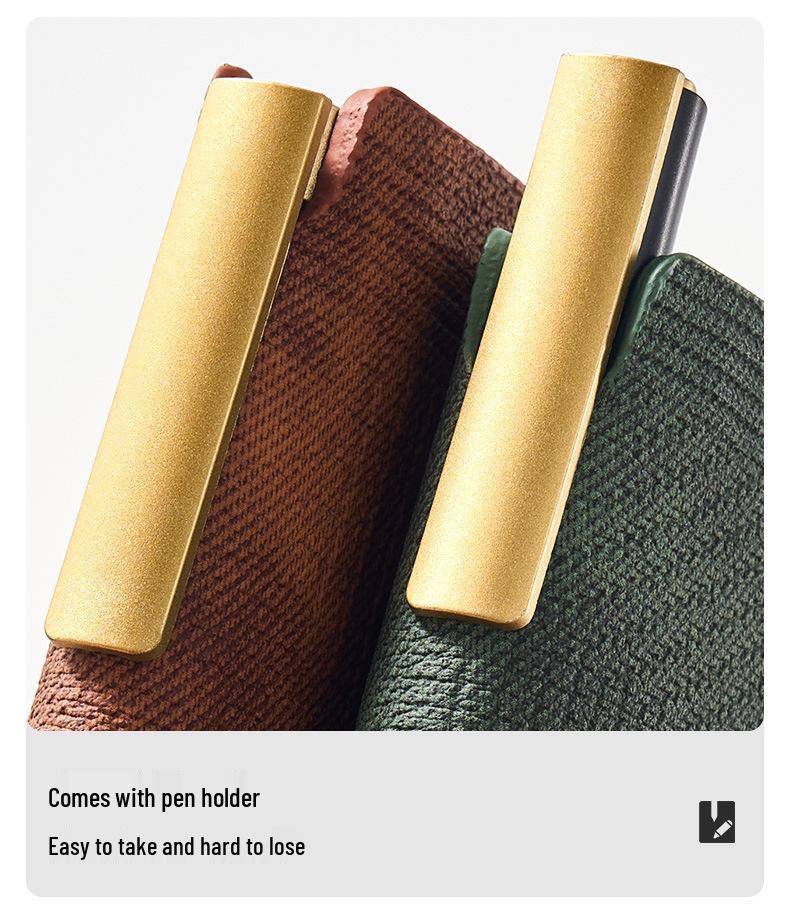 A5 Soft Leather Buckle Notebook: Customizable Diary Gift Set