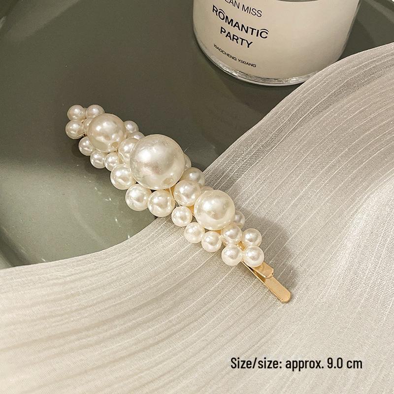 Korean Pearl Hairpin - Trendy Side Clip for Women and Girls