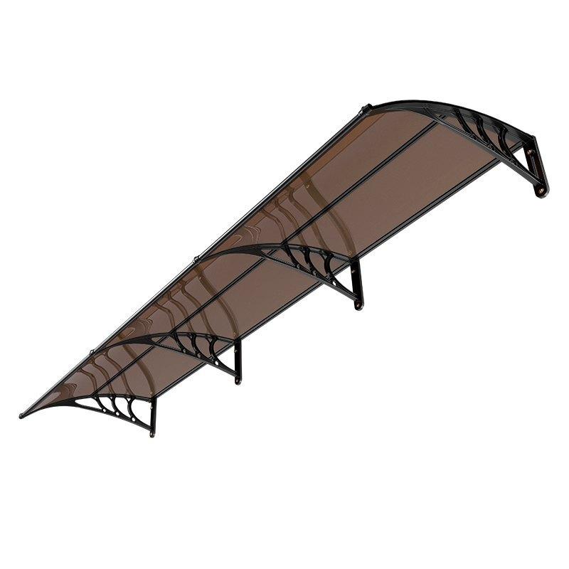 Awnings for Door Entrance, 38 X 117 In, Exterior Front Door Window Awnings with Drainage & ABS Bracket, Rain Snow Sun Protection, Overhang