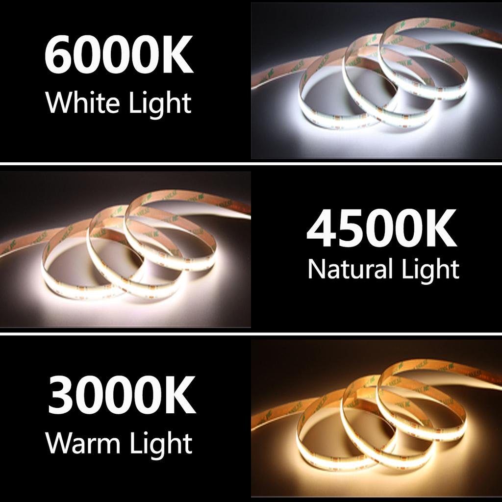 Tuya Intelligent Dimmable COB LED Strip Light Smart APP Control 12V Lamp for Anime Character Display Cabinet,